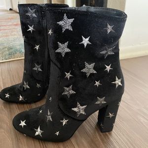 Steve Madden Velvet Star boot booties heels